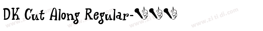 DK Cut Along Regular字体转换